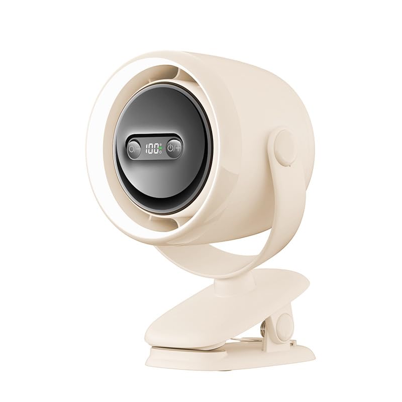 Verilux® USB Mini Desk Fan with LED, Lighted Clip-on USB Turbo Fan, Stepless Airflow Adjustment with LCD Display, 3 Brightness, USB Rechargeable 7200mAh Travel USB Desk Fan Verilux® USB Mini Desk Fan with LED, Lighted Clip-on USB Turbo Fan, Stepless Airflow Adjustment with LCD Display, 3 Brightness, USB Rechargeable 7200mAh Travel USB Desk Fan